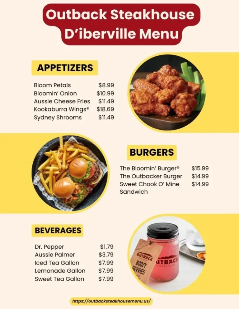 Outback Steakhouse Diberville Menu With Prices